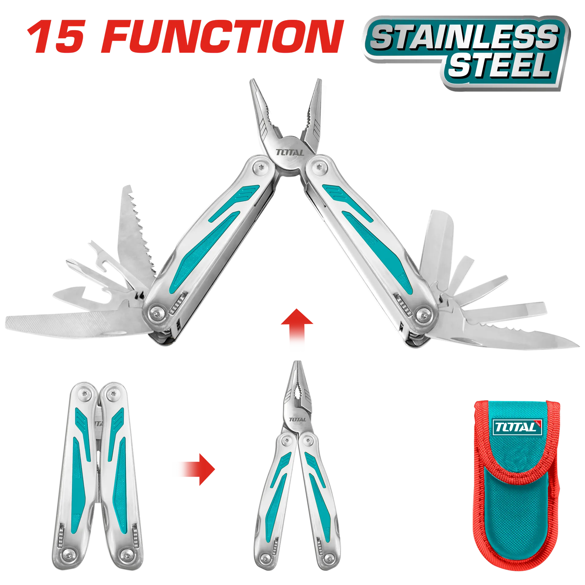 Thikë multifunction xhepi me mjete TOTAL TFMFT01151