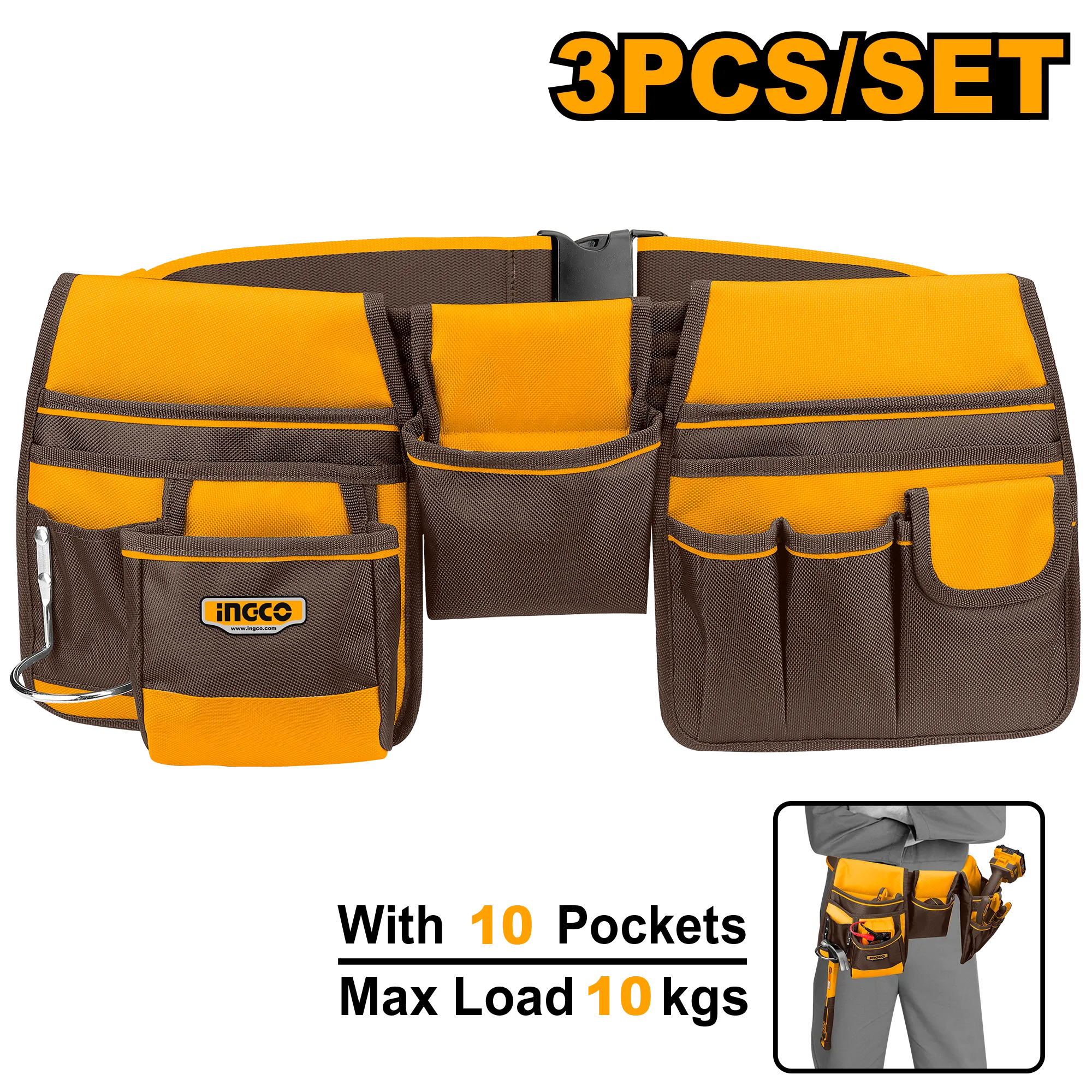 Çanta mjetesh për rrip INGCO HTBP020328