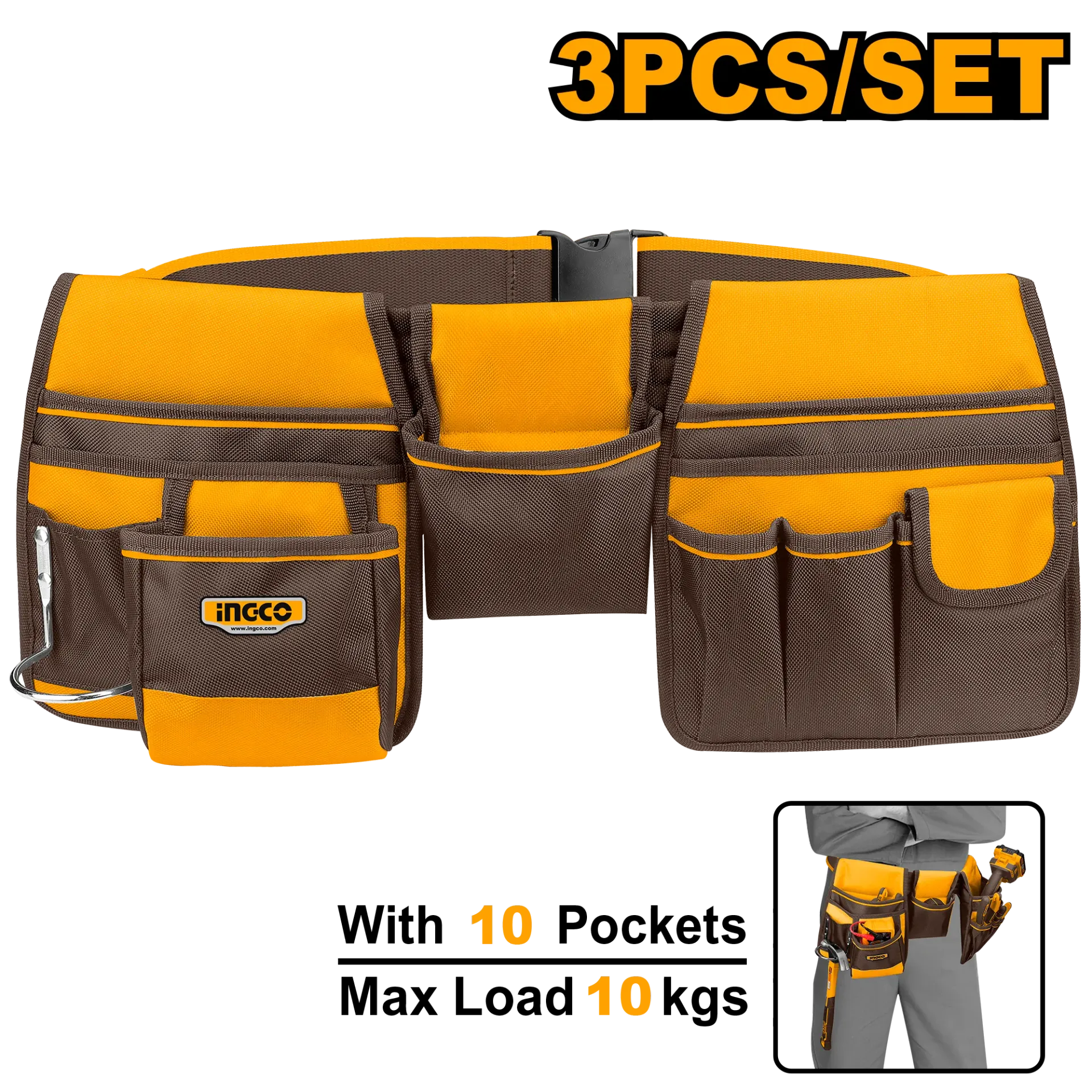 Çanta mjetesh për rrip INGCO HTBP020328