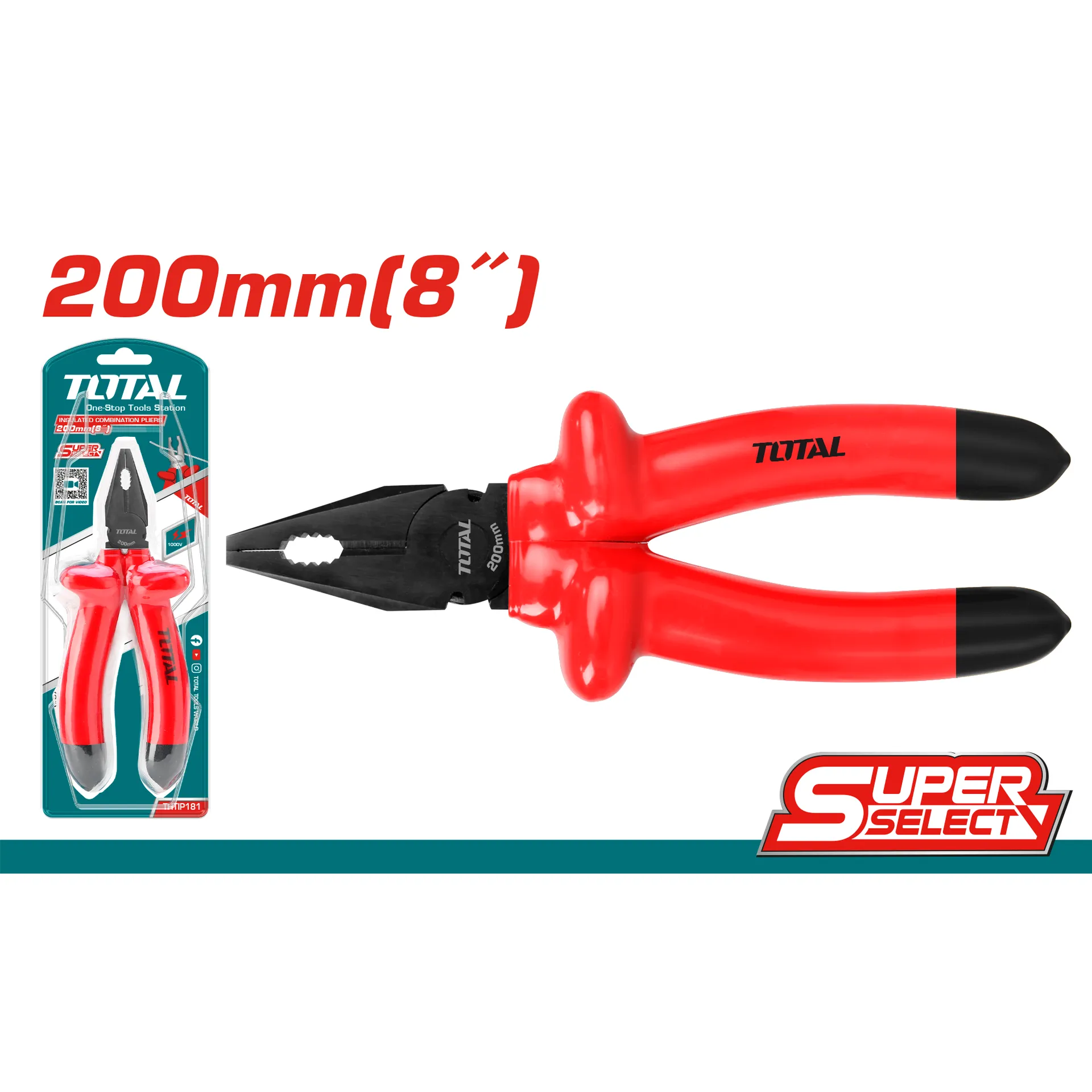Presa motorike elektrikani 200mm TOTAL THTIP181