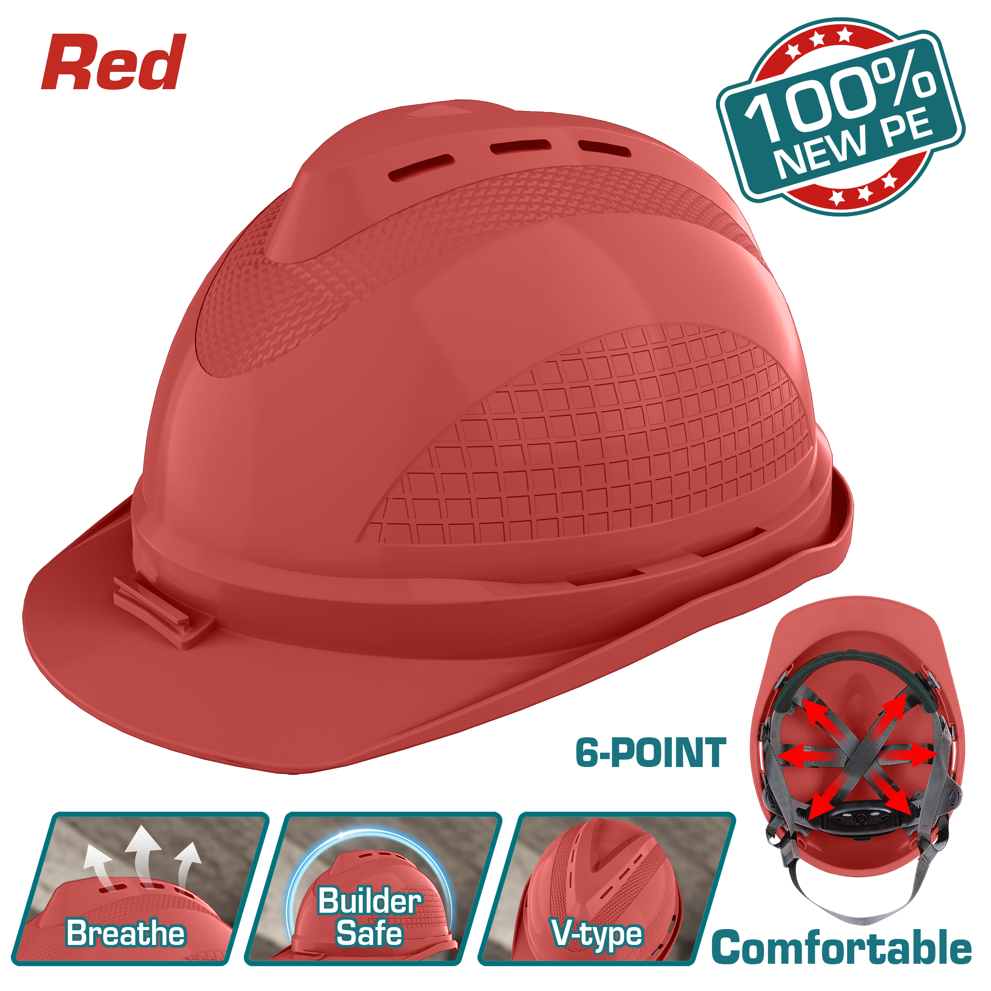 Helm TOTAL i kuqe – TSP8604