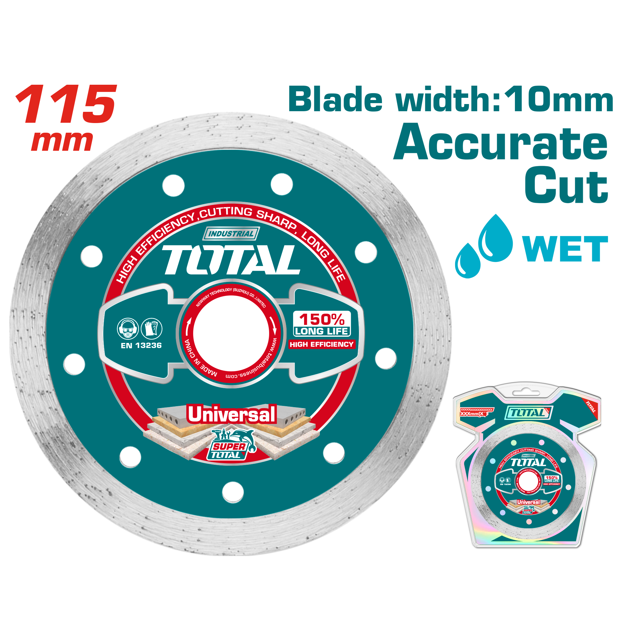 ДИЈАМАНТСКИ ДИСК 115mm УНИВЕРЗАЛЕН ACCURATE CUT TOTAL TAC2121151