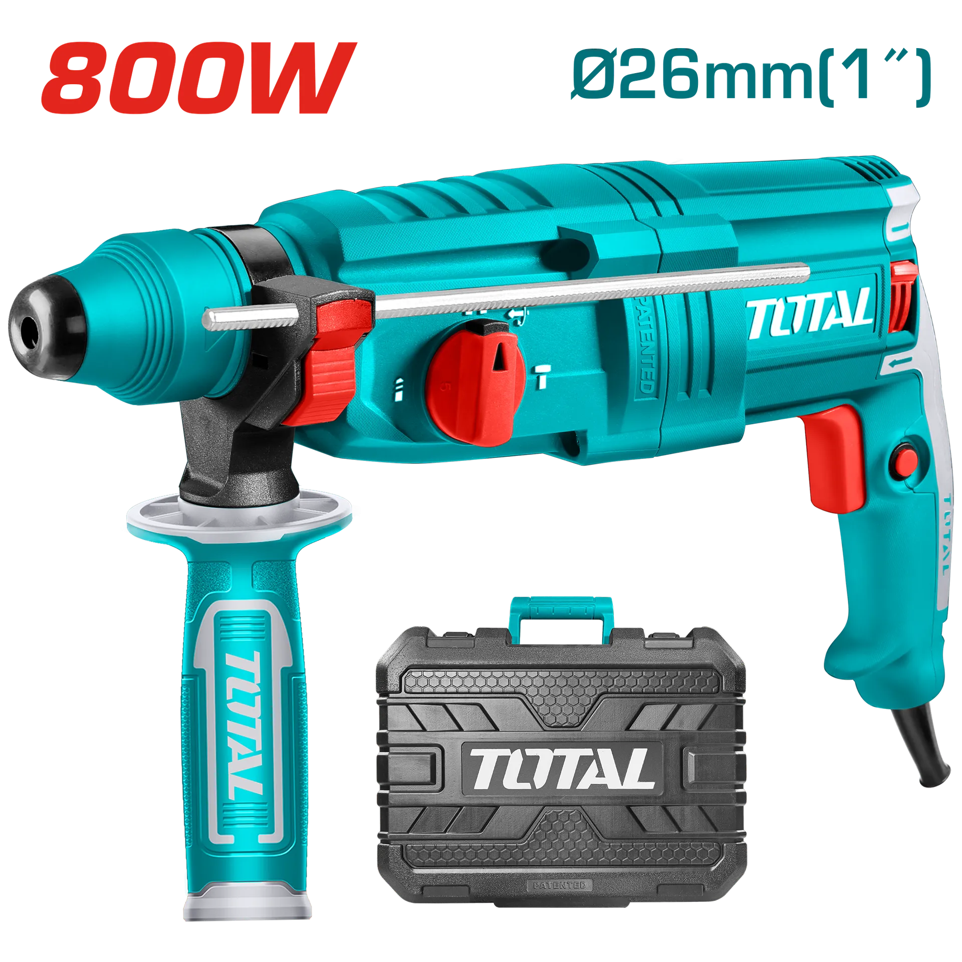 Trapan me goditje SDS+ 800W 2.5J TOTAL TOTAL TH308268