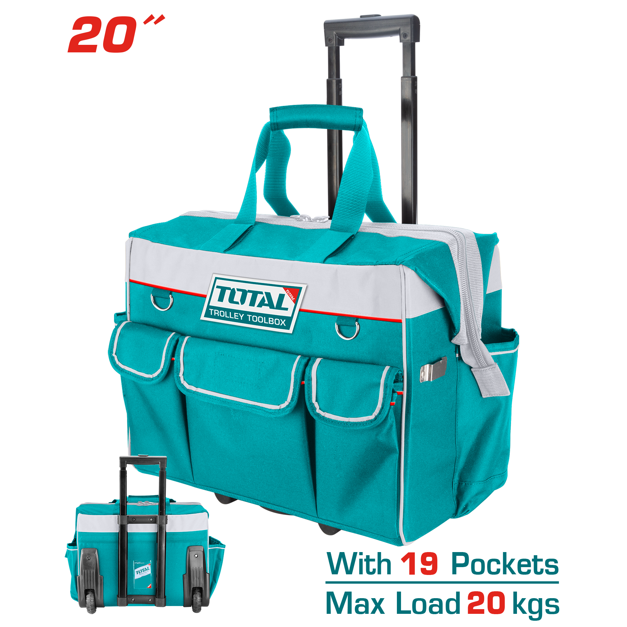 Çanta për alat 20″ me rrota TOTAL THRRTB2001