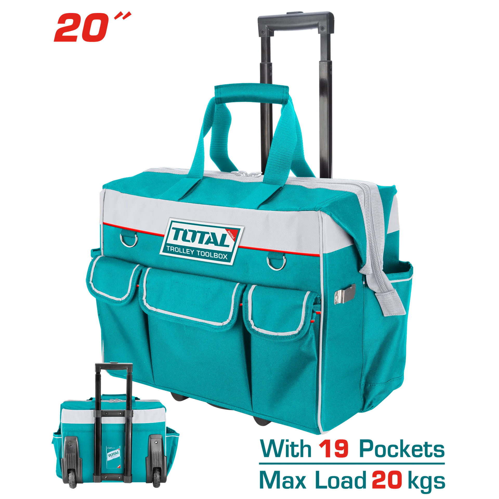 Çanta për alat 20″ me rrota TOTAL THRRTB2001