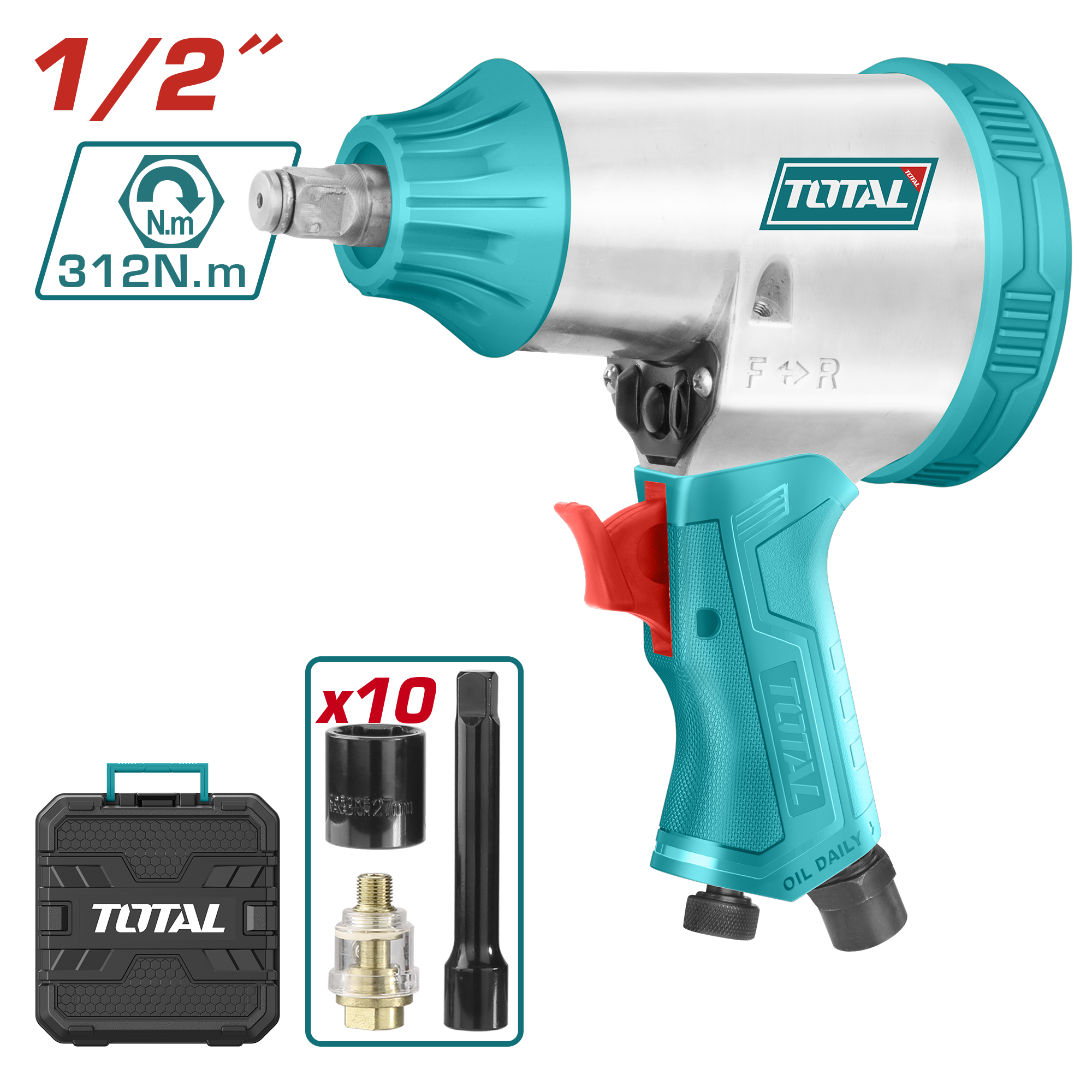 Shpinëzë pneumatike 1/2″ TOTAL TAT41125