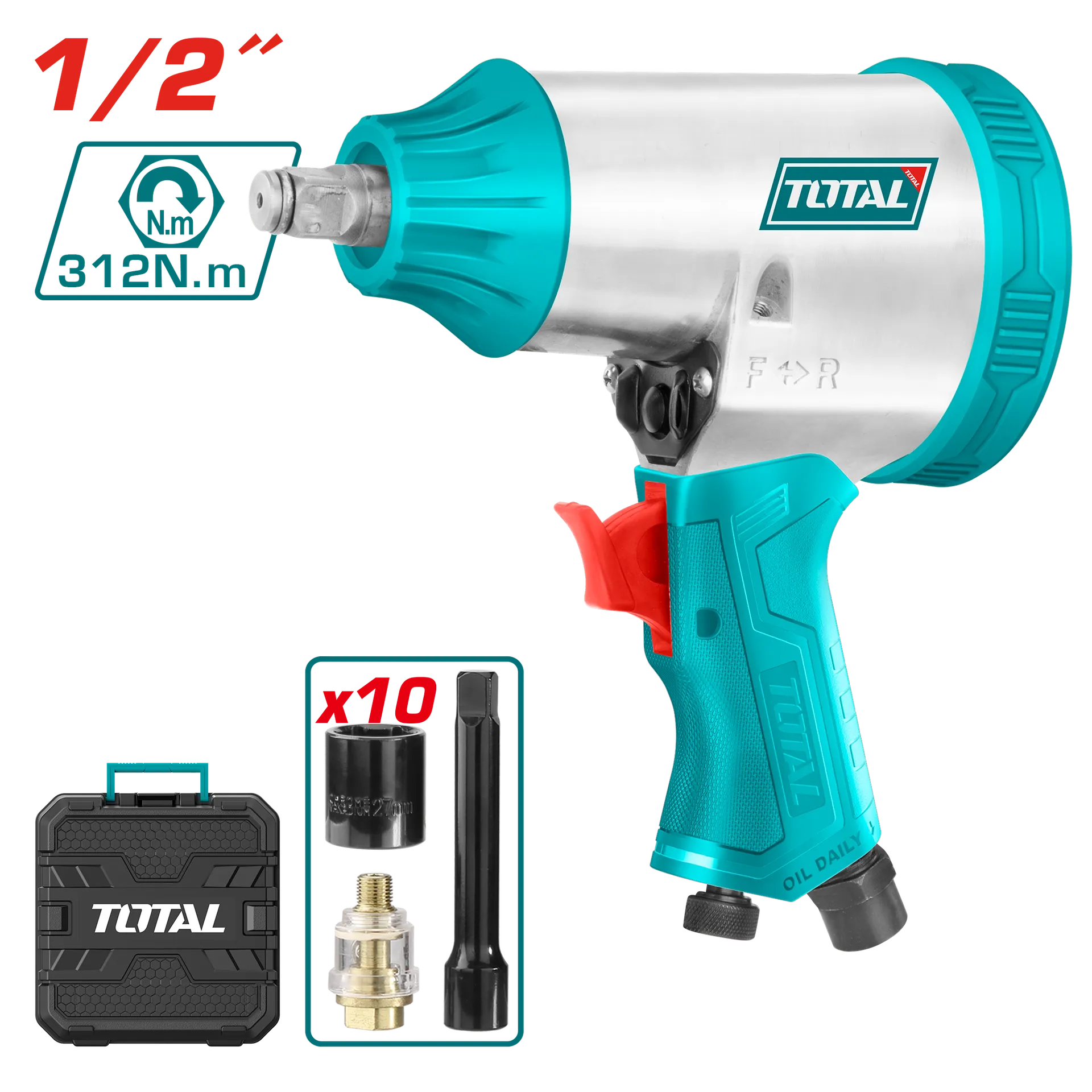 Shpinëzë pneumatike 1/2″ TOTAL TAT41125