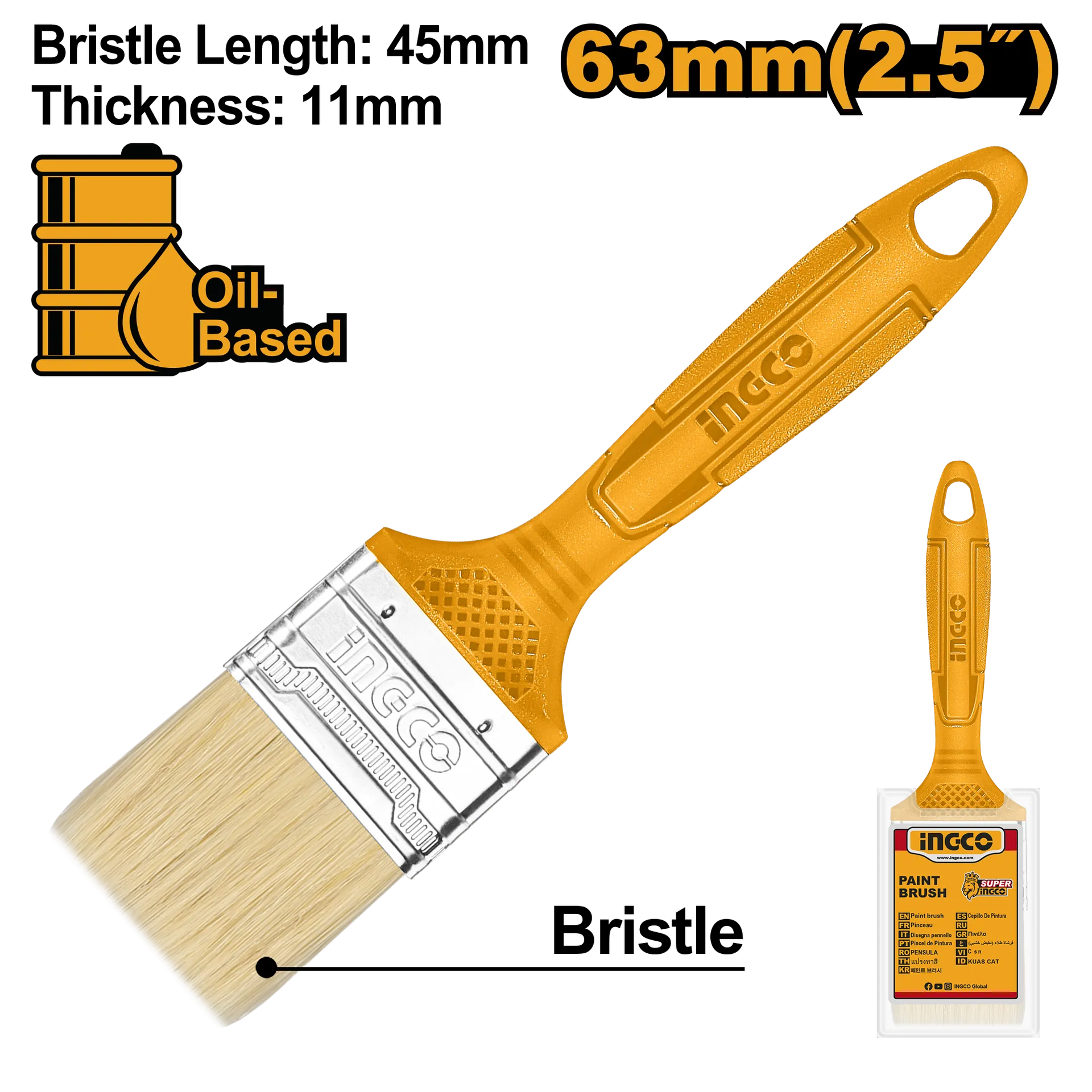 Brushes for oil paints INGCO 2.5 CHPTB78625