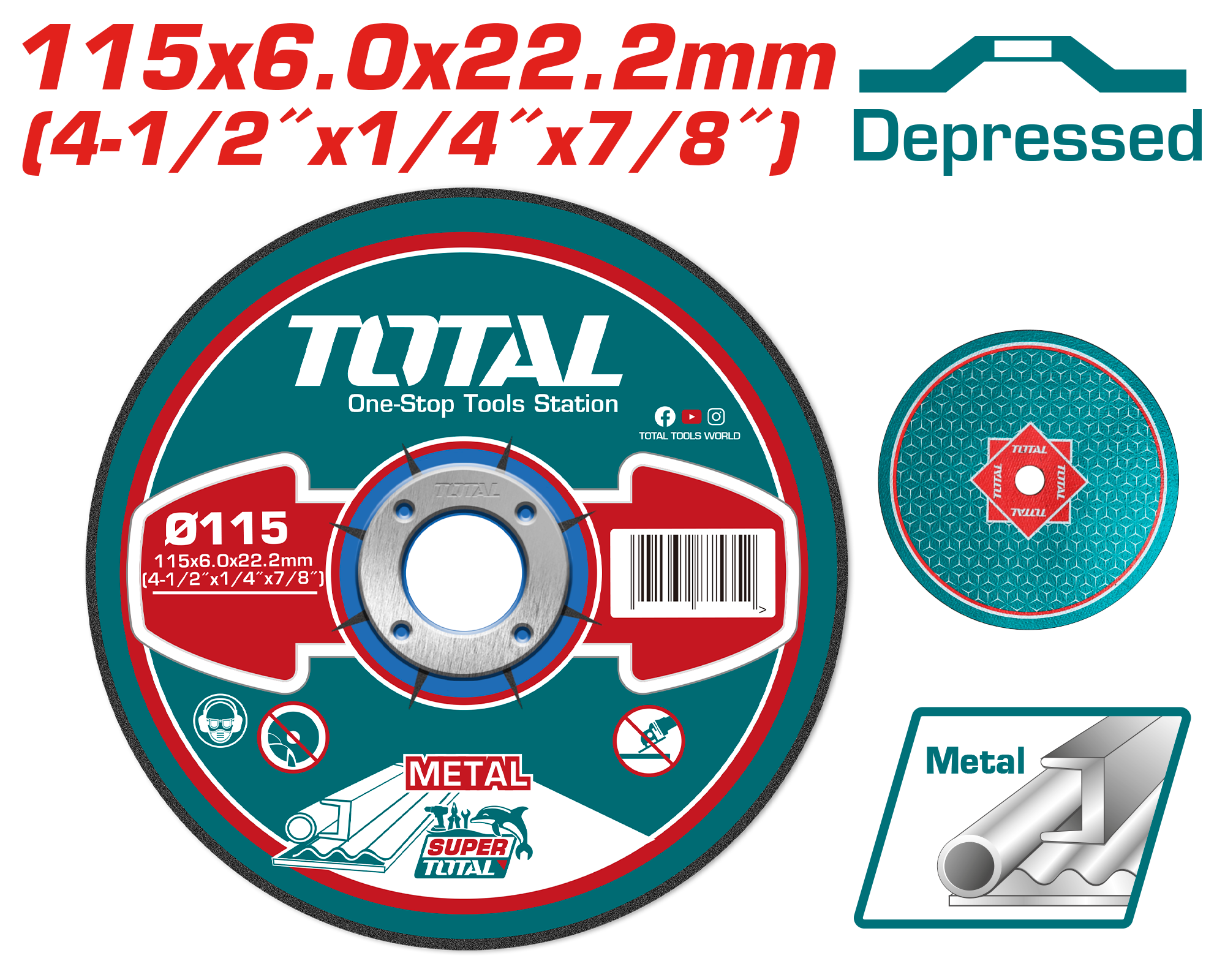 Guri TOTAL bluarje 115×6.0mm TAC2231151