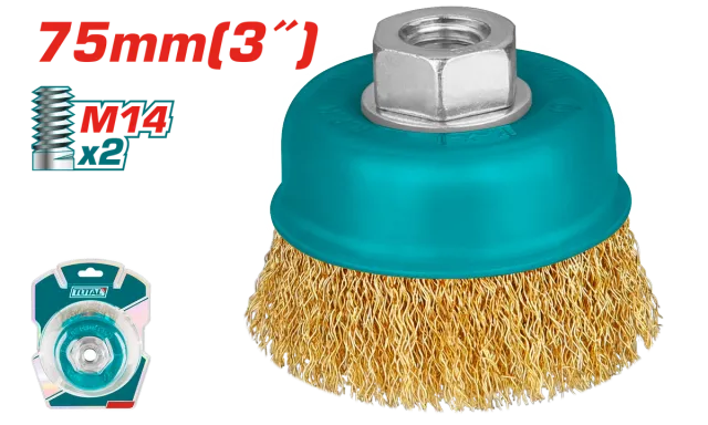 ЧЕТКА МЕСИНГ TOTAL 75mm TAC31031