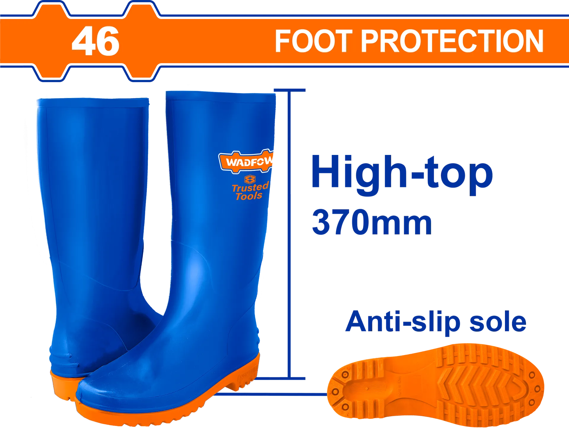 Чизми гумени 46 WADFOW WRB1L46