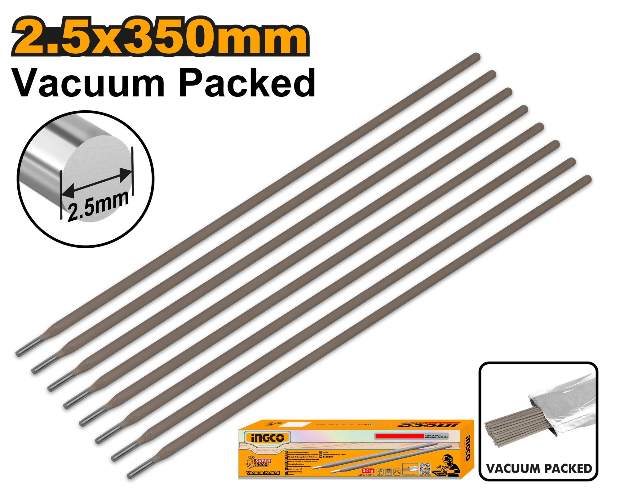 Elektroda 2.5x350mm INGCO ERCVC2121
