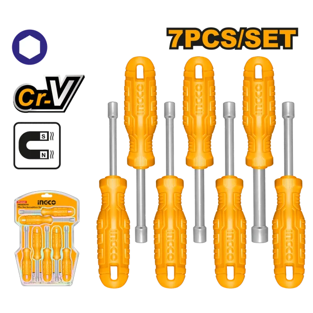 СЕТ 7/1 ЦЕВАСТИ КЛУЧЕВИ INGCO HKNSD0701