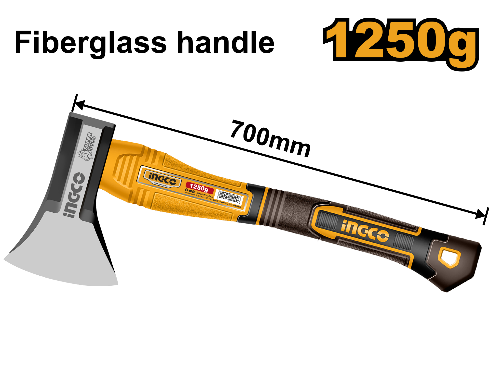 Sëpatë INGCO e vogël 1250GR HAX0811250