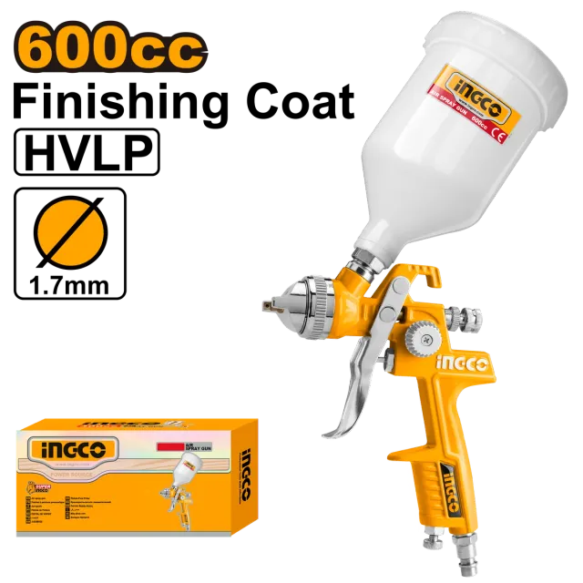 Pistol bojitjeje HVLP 1.7mm 600cc INGCO ASG10612
