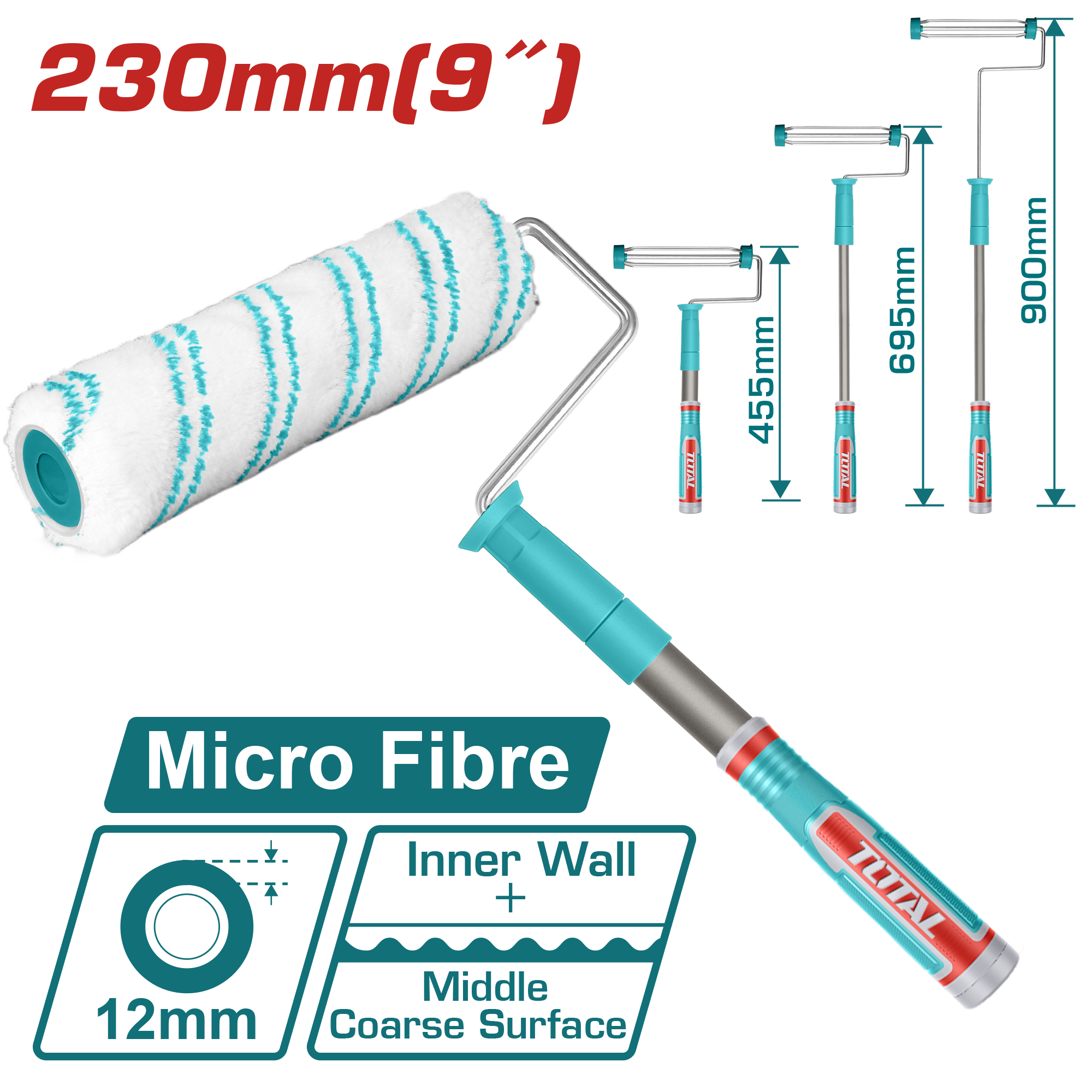VALAK 230mm me dorezë teleskopike TOTAL THT8592T