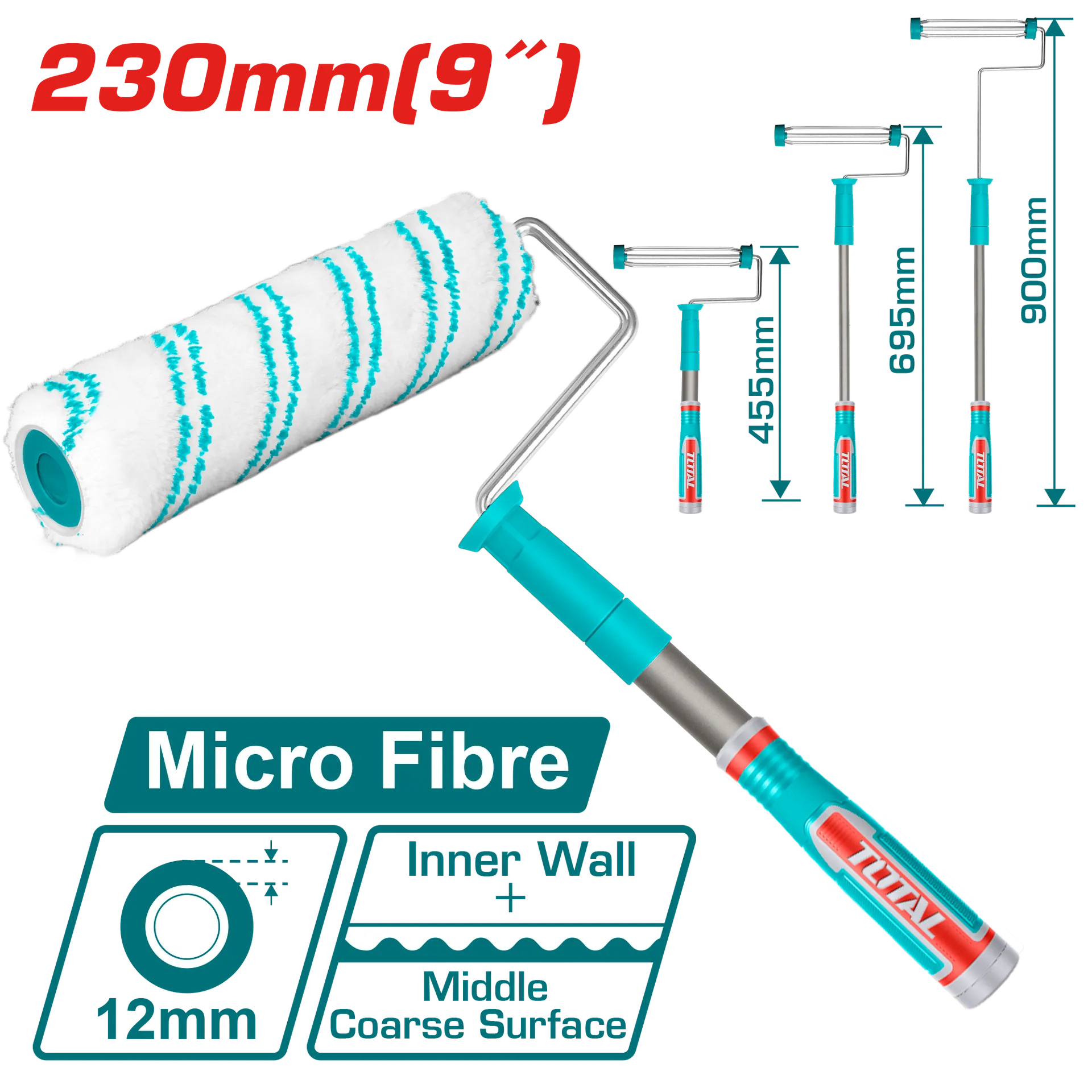 VALAK 230mm me dorezë teleskopike TOTAL THT8592T