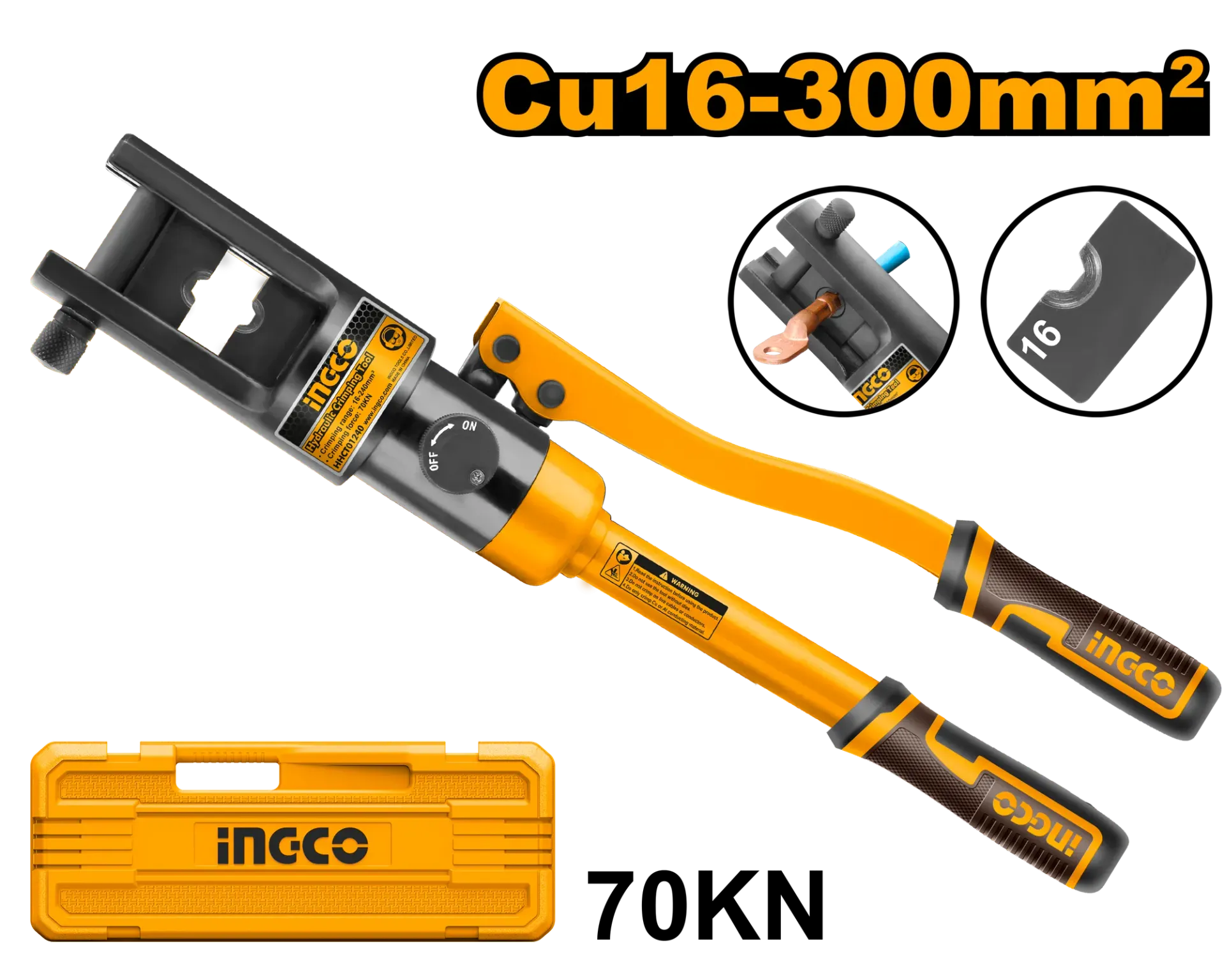 ПРЕСА ХИДРАУЛИЧНА ЗА СТЕГАЊЕ КАБЕЛ 16-240mm INGCO HHCT01240