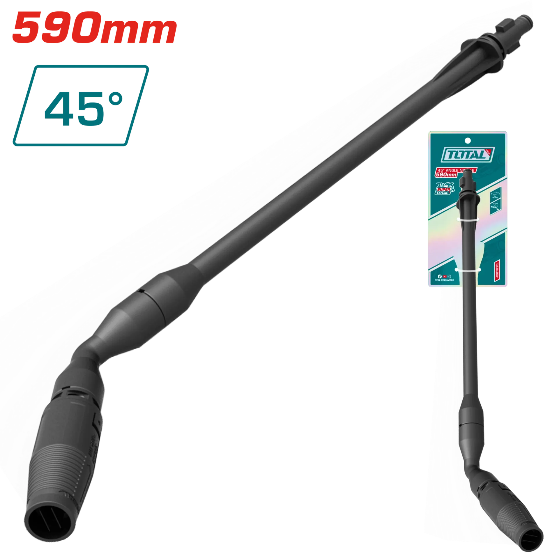 Pistol për ipekë 45° 590mm TOTAL TGTAN4501