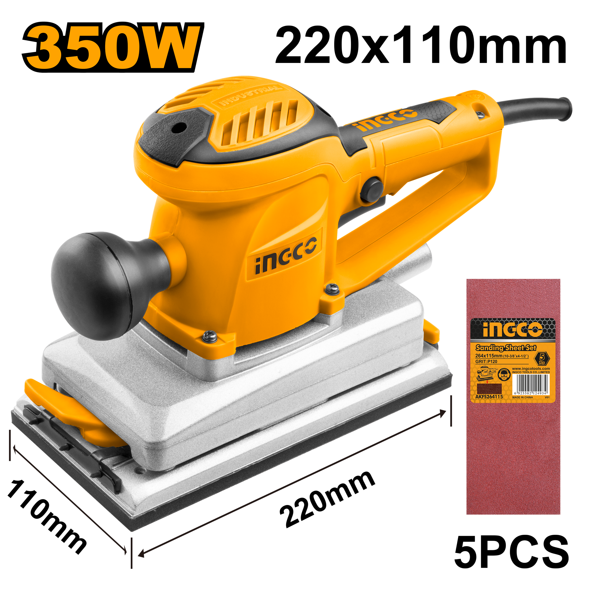 Brusilja vibruese 350W INGCO FS35028
