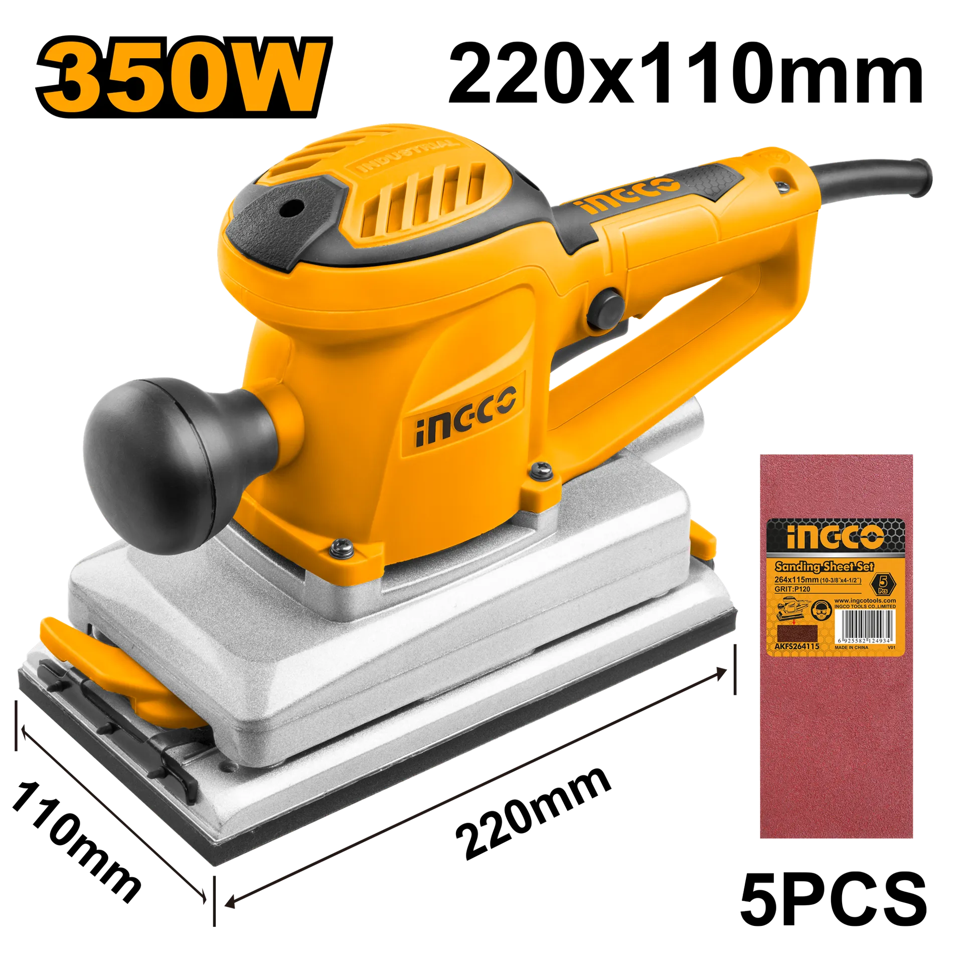 Brusilja vibruese 350W INGCO FS35028