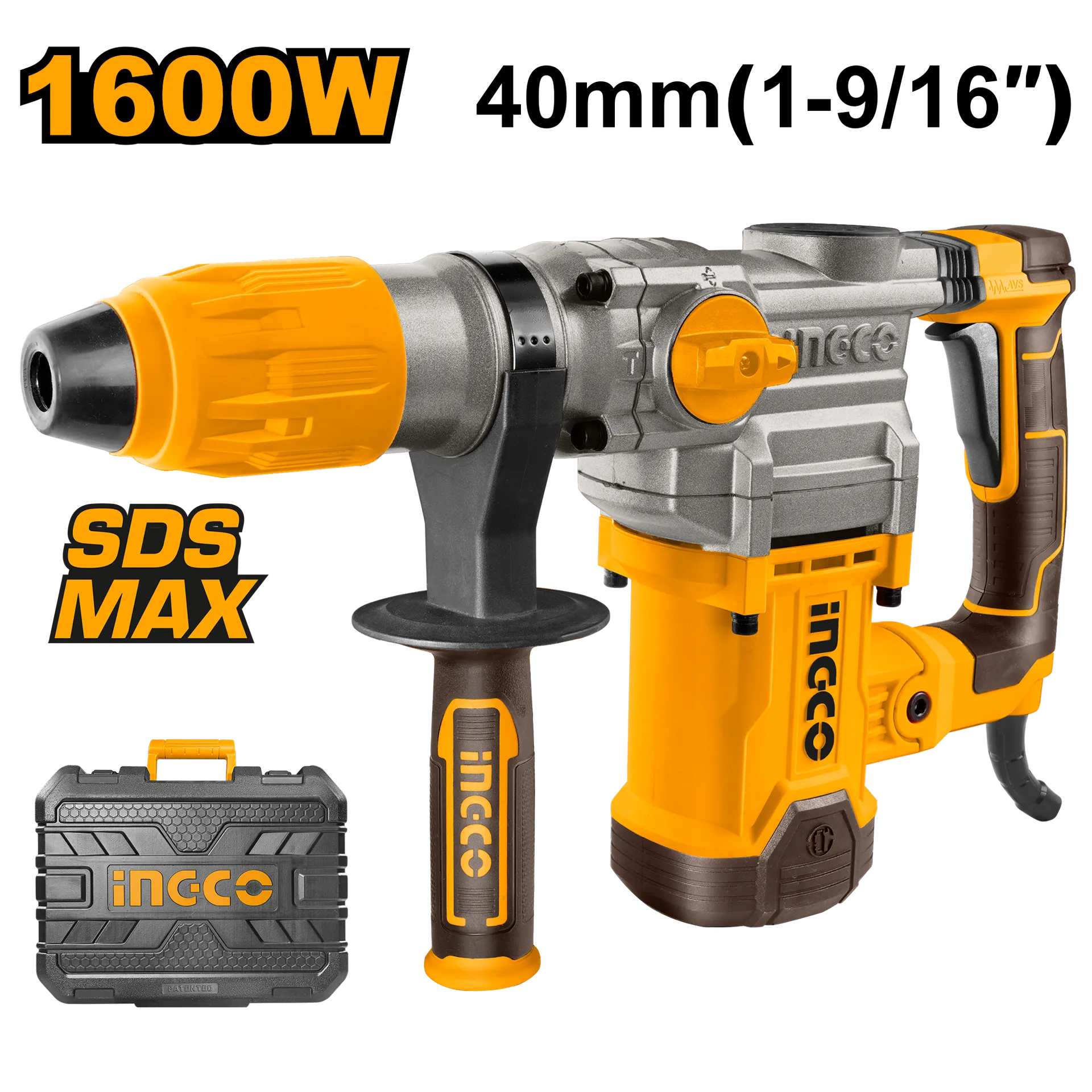 Çekiç shpues SDS MAX hilti INGCO 1600W 10J - RH1600388