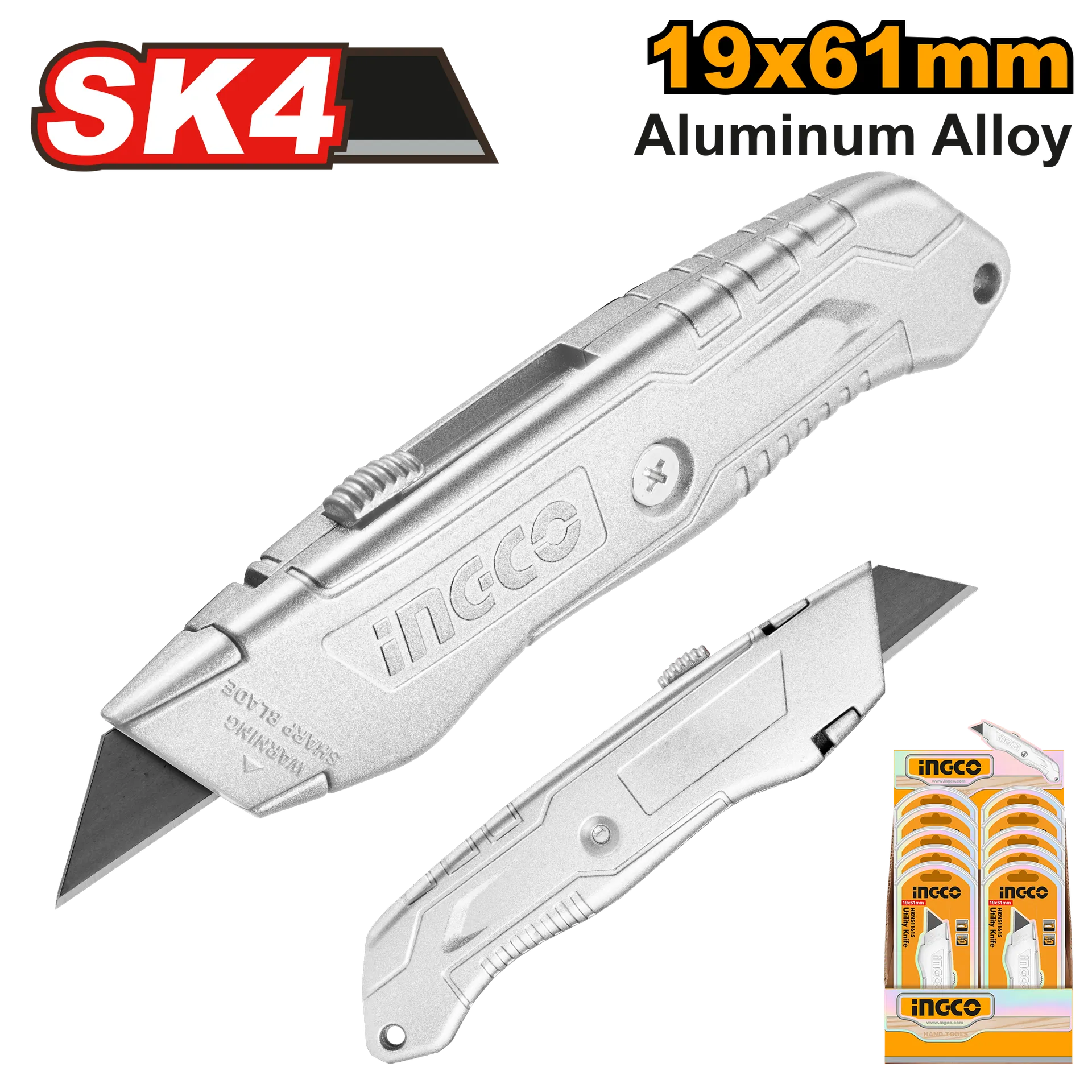 Скалпер INGCO 61x19mm + 6 ножеви HKNS11615