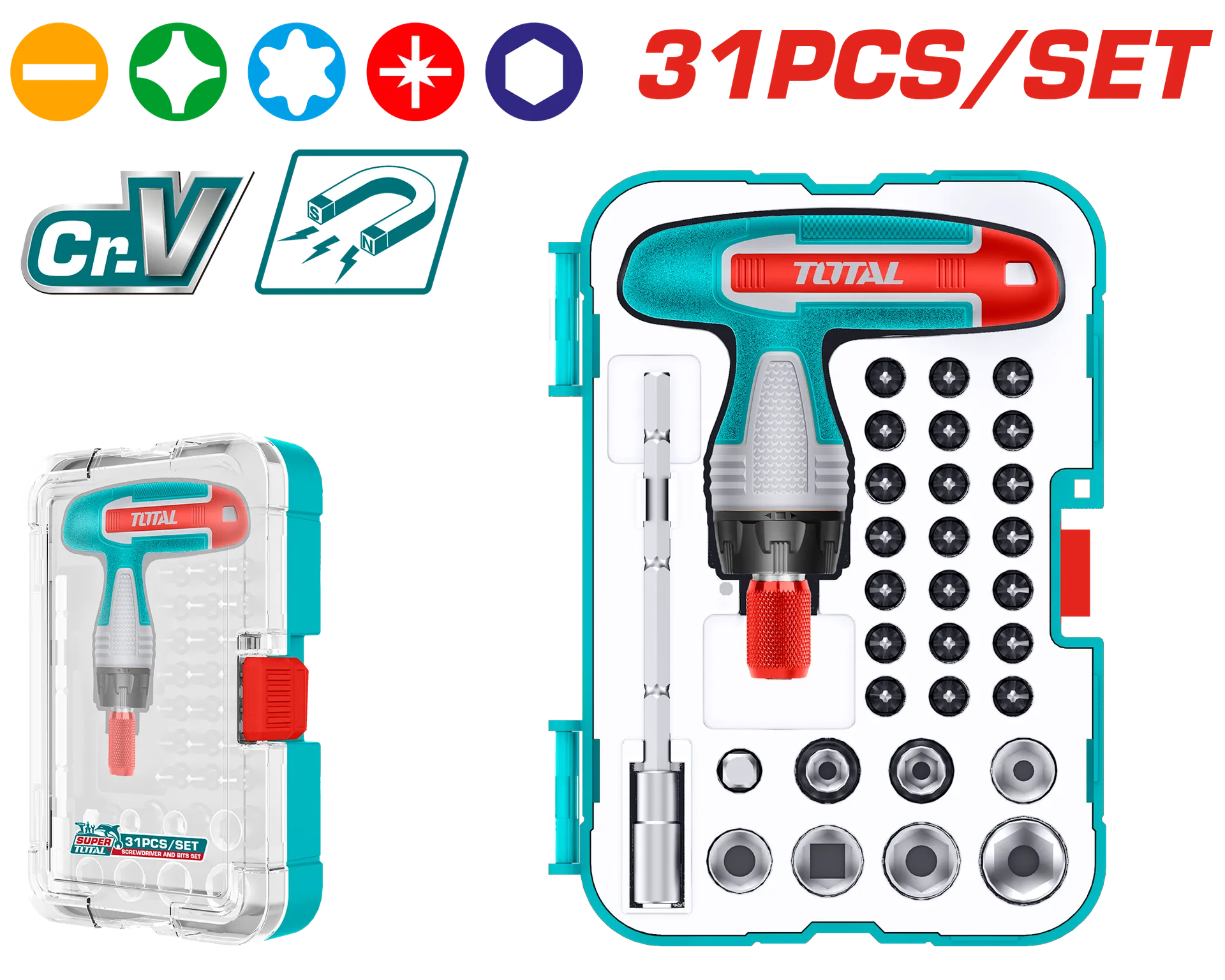 Pinceta TOTAL set 31/1 – TACSD30316