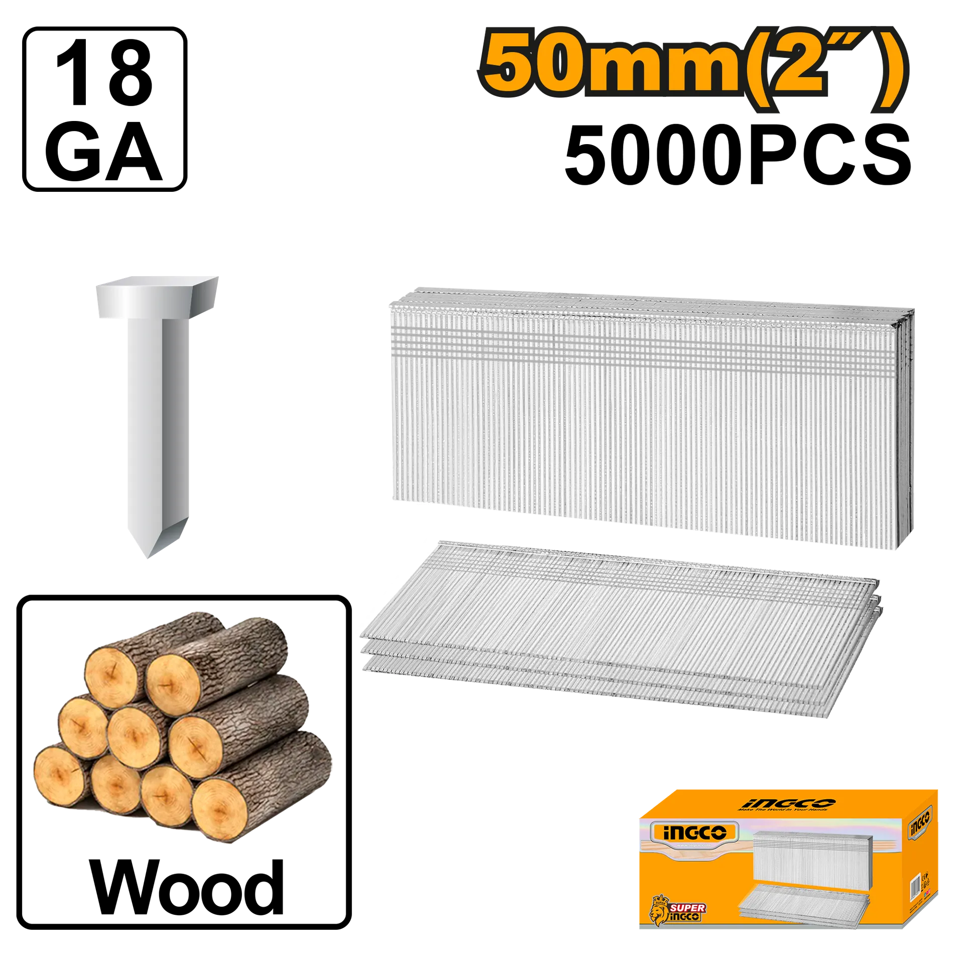 Municion 18GA 50mm kunj ace 5000 tk. INGCO ANA18501