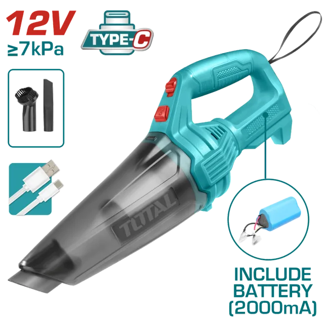 БАТЕРИСКА ПРАВОСМУКАЛКА РАЧНА 12V (ВГРАДЕНИ БАТЕРИИ) TOTAL TVLI2026