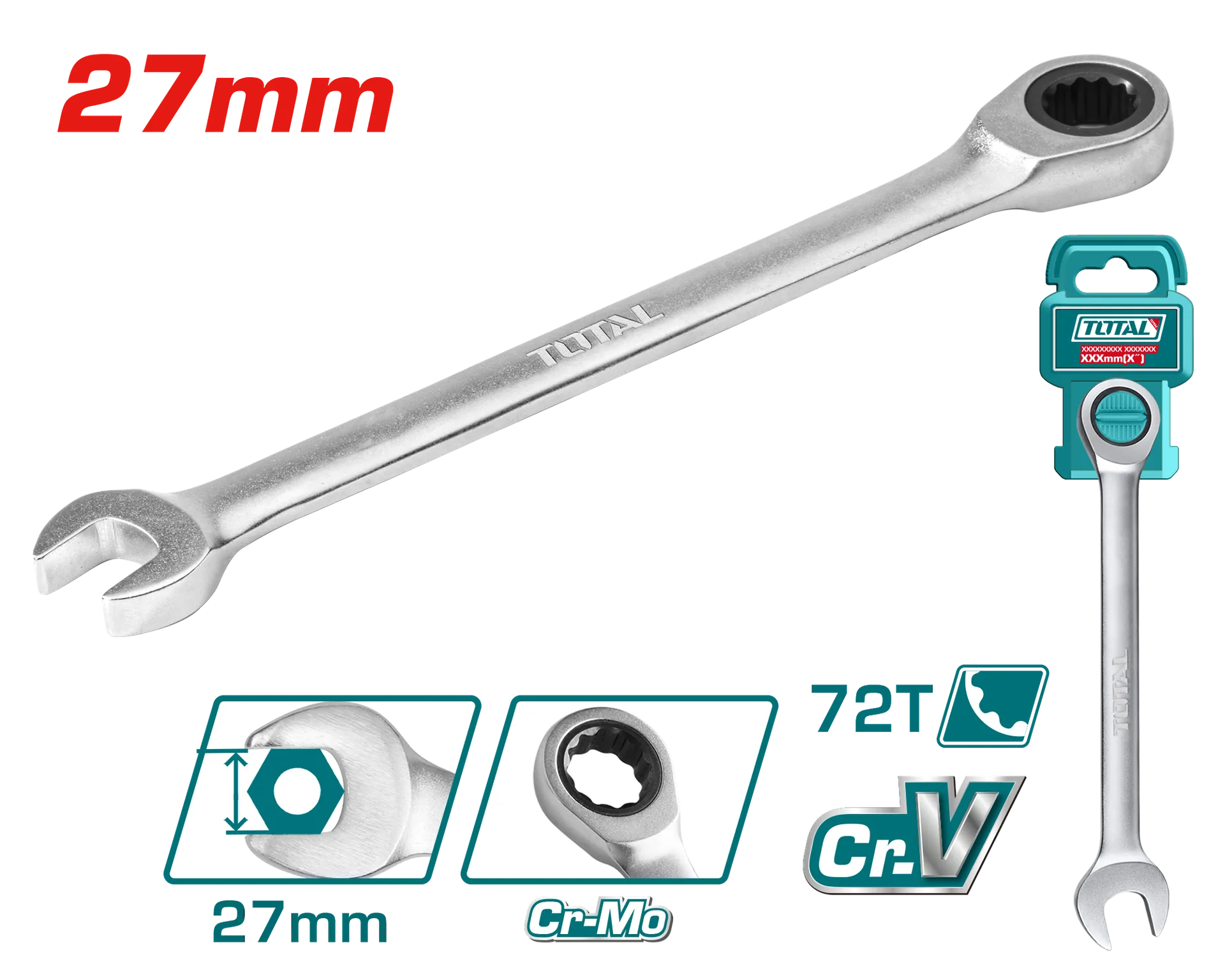 Çelës Përthyes 27mm O-u TOTAL TCSPAR271