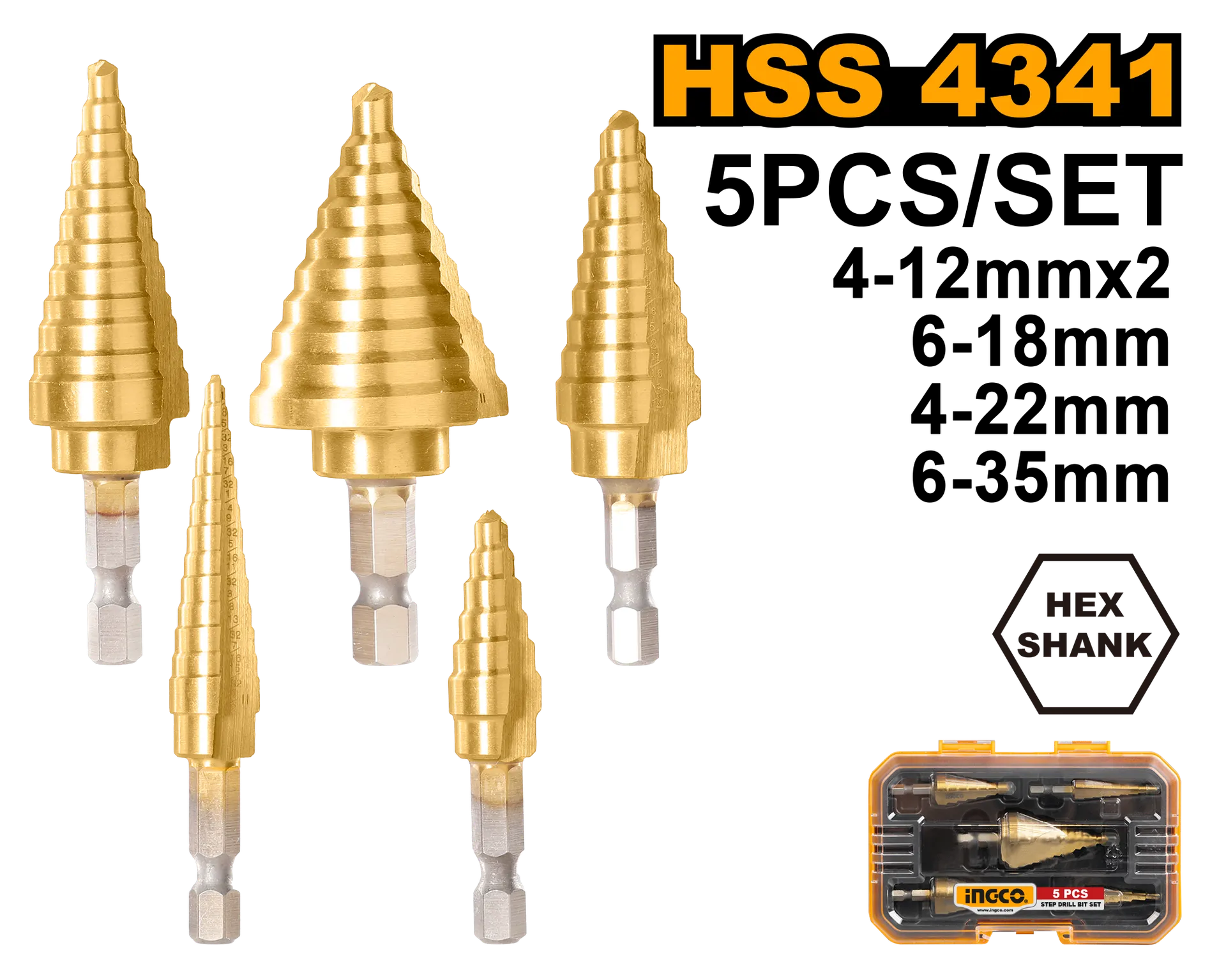 Seti shpues shkëndimore 5/1 INGCO AKSDS2051