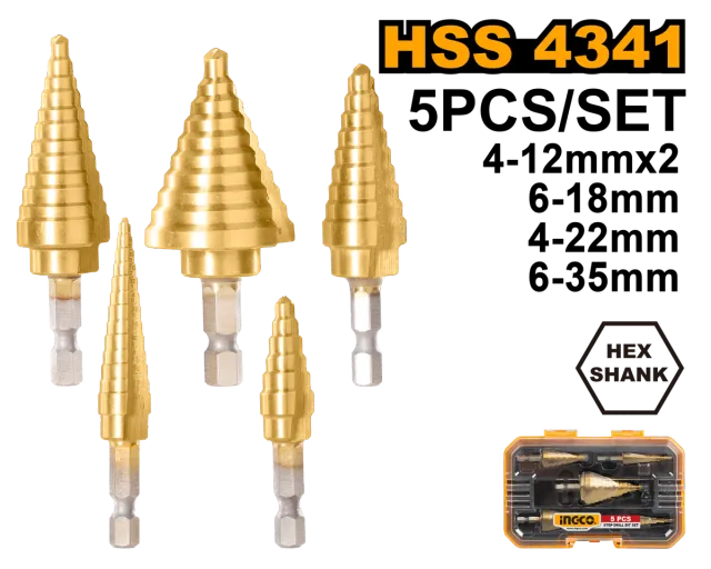 БУРГИИ СКАЛЕСТИ СЕТ 5/1 INGCO AKSDS2051