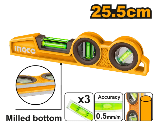 ЅИДАРСКА ВАСЕР ВАГА АЛУМИНИУМСКА 255MM INGCO HBSL98030