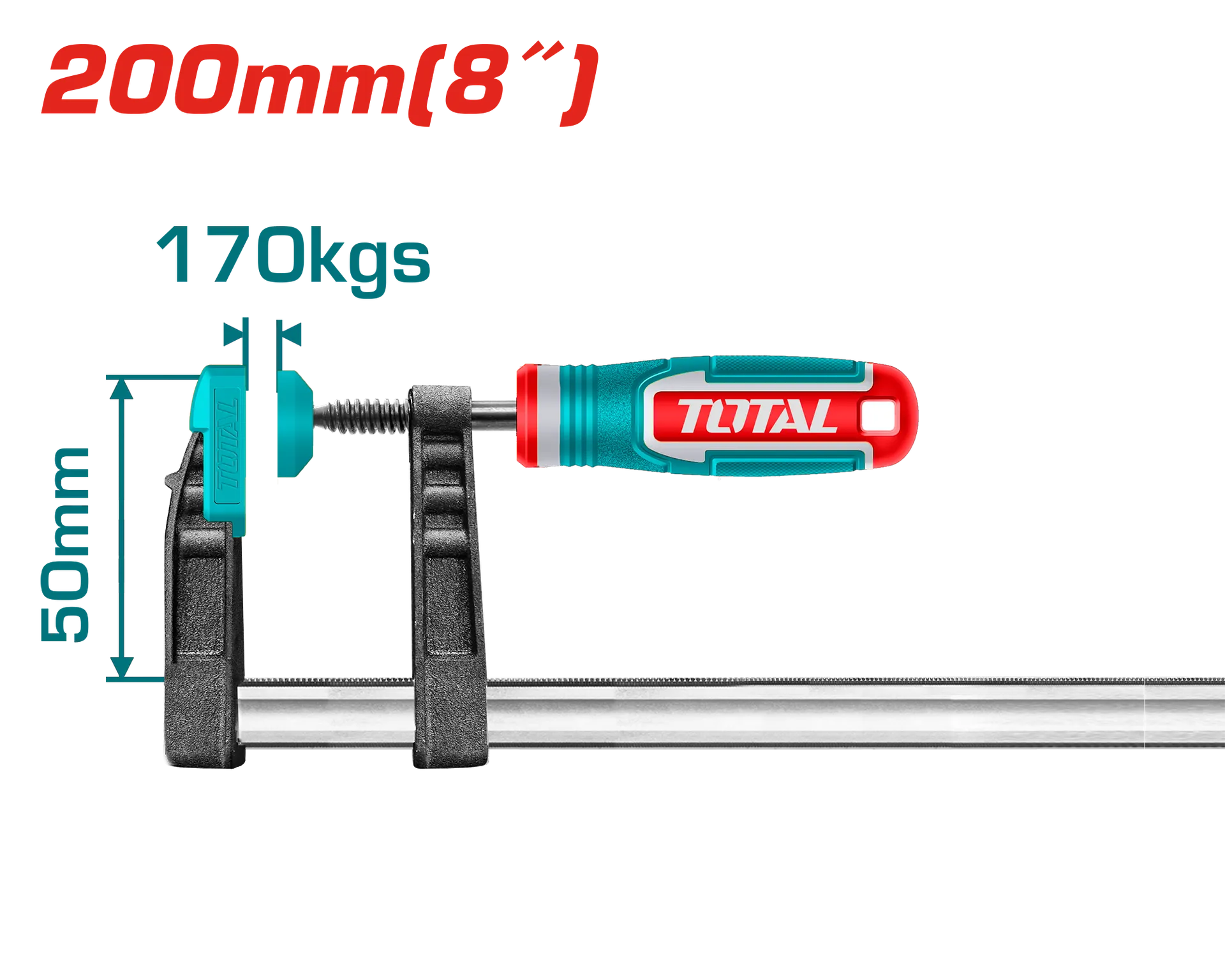 Strege marangozi tip F 50x200mm TOTAL THT1320502