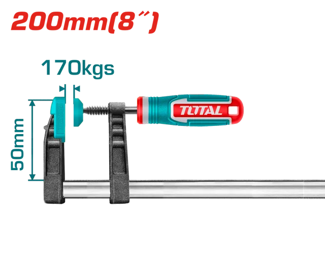 Strege marangozi tip F 50x200mm TOTAL THT1320502