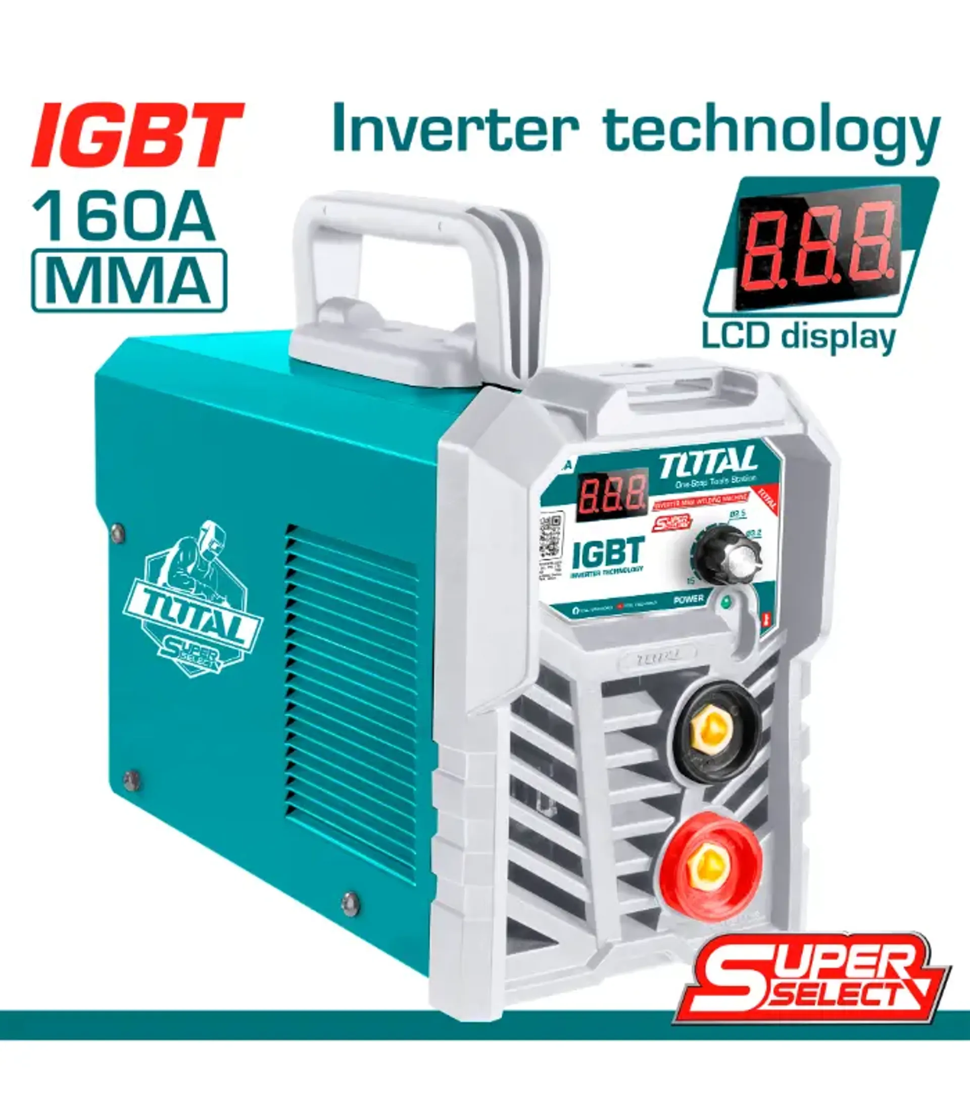 Makinë saldimi me inverter TOTAL 160A TV21602