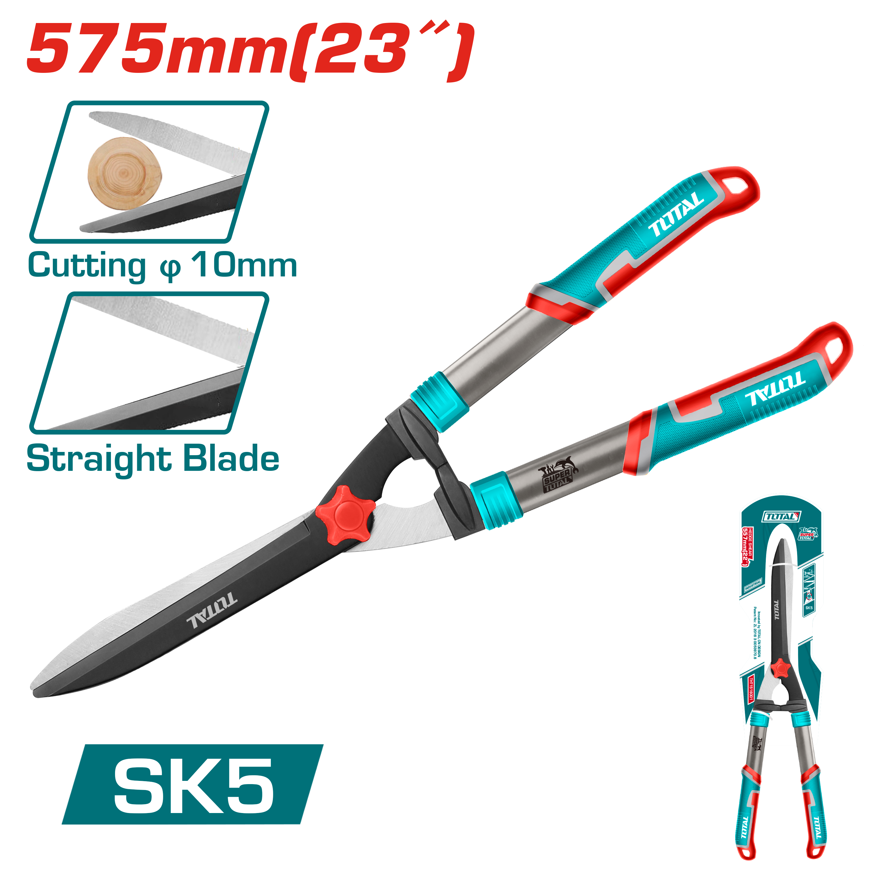 Gërshërë për gardh TOTAL 22″ 570mm THT1516001
