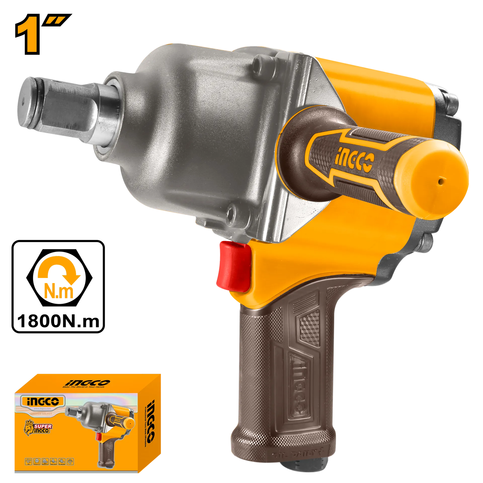 Shkrudhes pneumatik 1" INGCO AIW11223