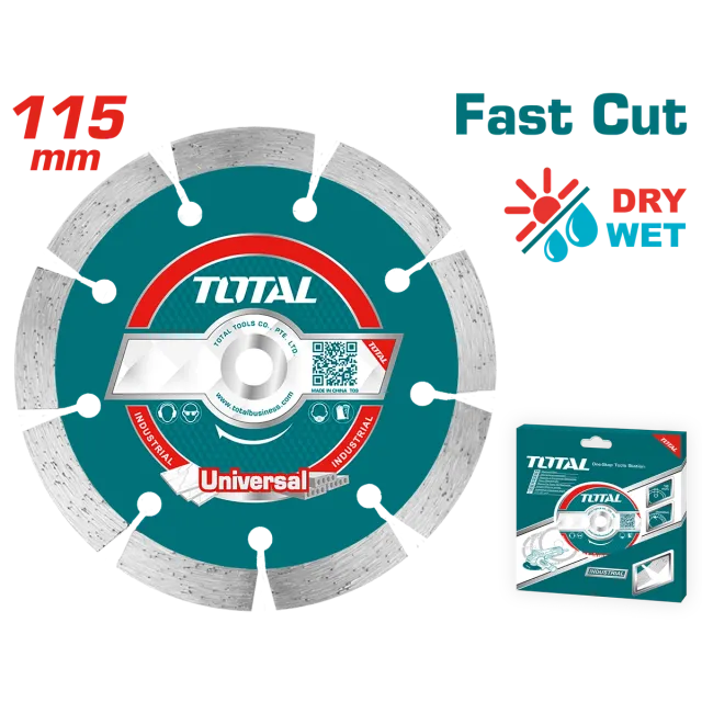 Disk diamantë 115mm universal shpejt prerjeje TOTAL TAC2111151