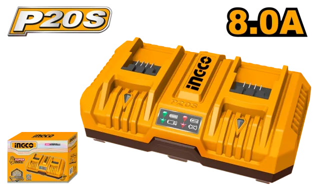 ДУПЛИ ПОЛНАЧ 4A+4A ЗА INGCO 20V БАТЕРИИ INGCO FCLI2082