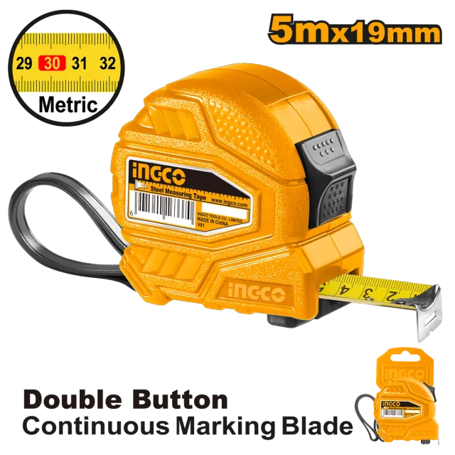 МЕТРО СС 5Mx19mm INGCO HSMT26519-1