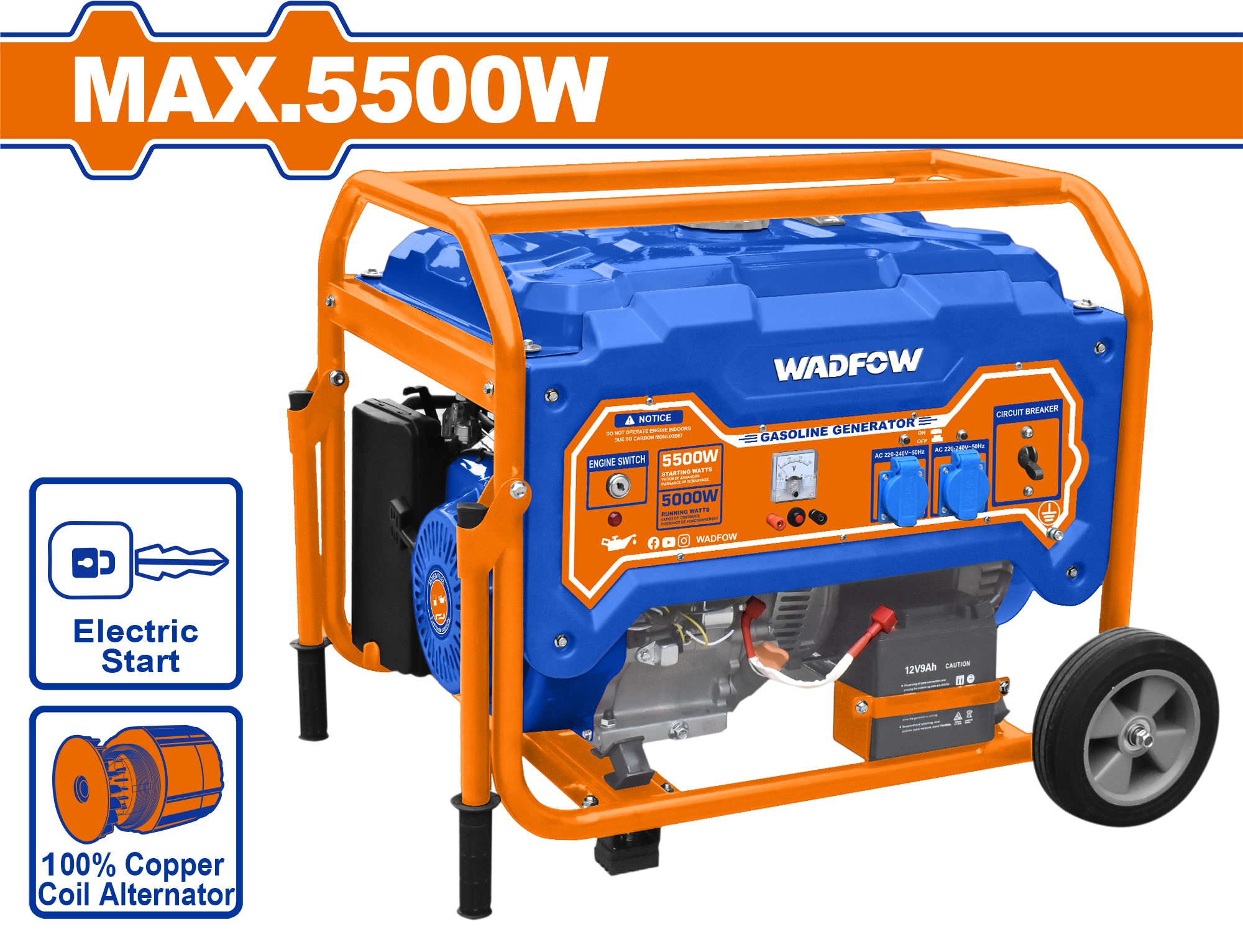 Agregat 5.5KW WADFOW WGEAA08