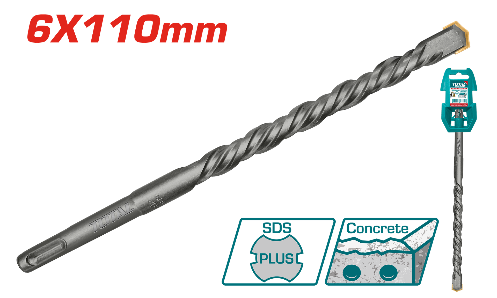 БУРГИЈА SDS +TOTAL 6×110 TAC310601