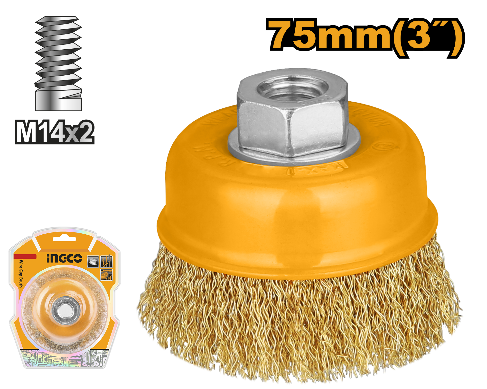 Furçë bronzi INGCO 75 WB10751
