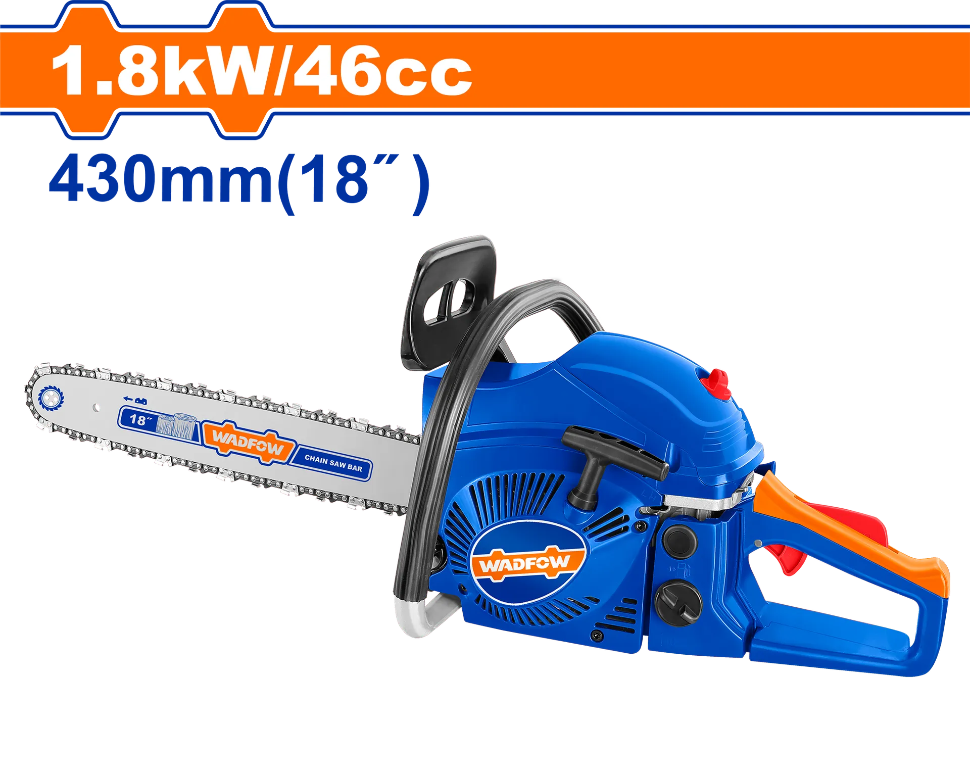 Motorë zinxhir benzine 1.8kW 445mm WADFOW WGC1552