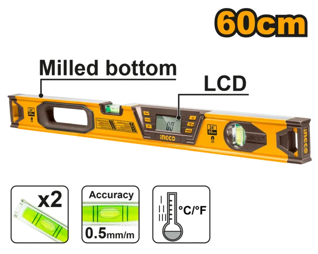 Matës ujit digjital INGCO 60CM HSL08060D