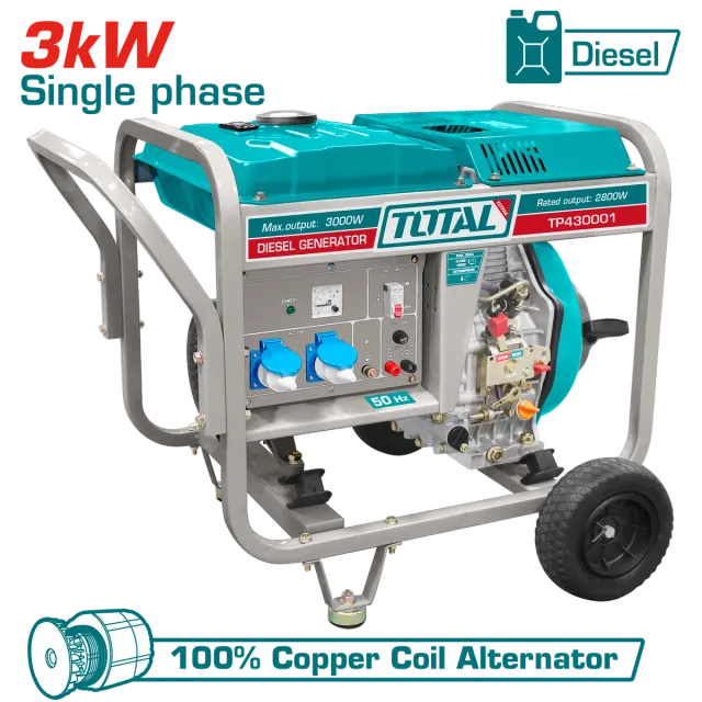 АГРЕГАТ ДИЗЕЛ 3000W TOTAL TP430001