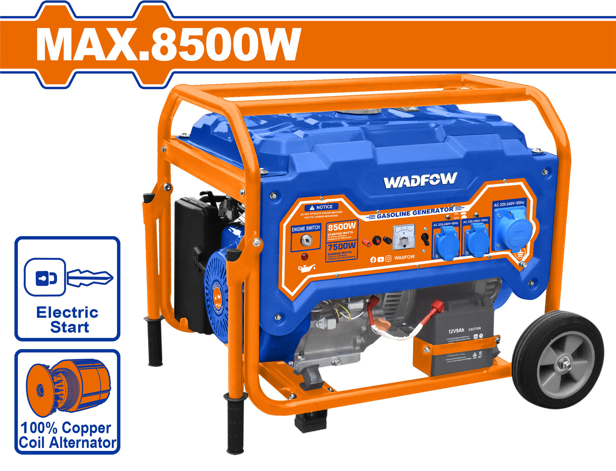 Agregat 8.5KW WADFOW WGEAA10