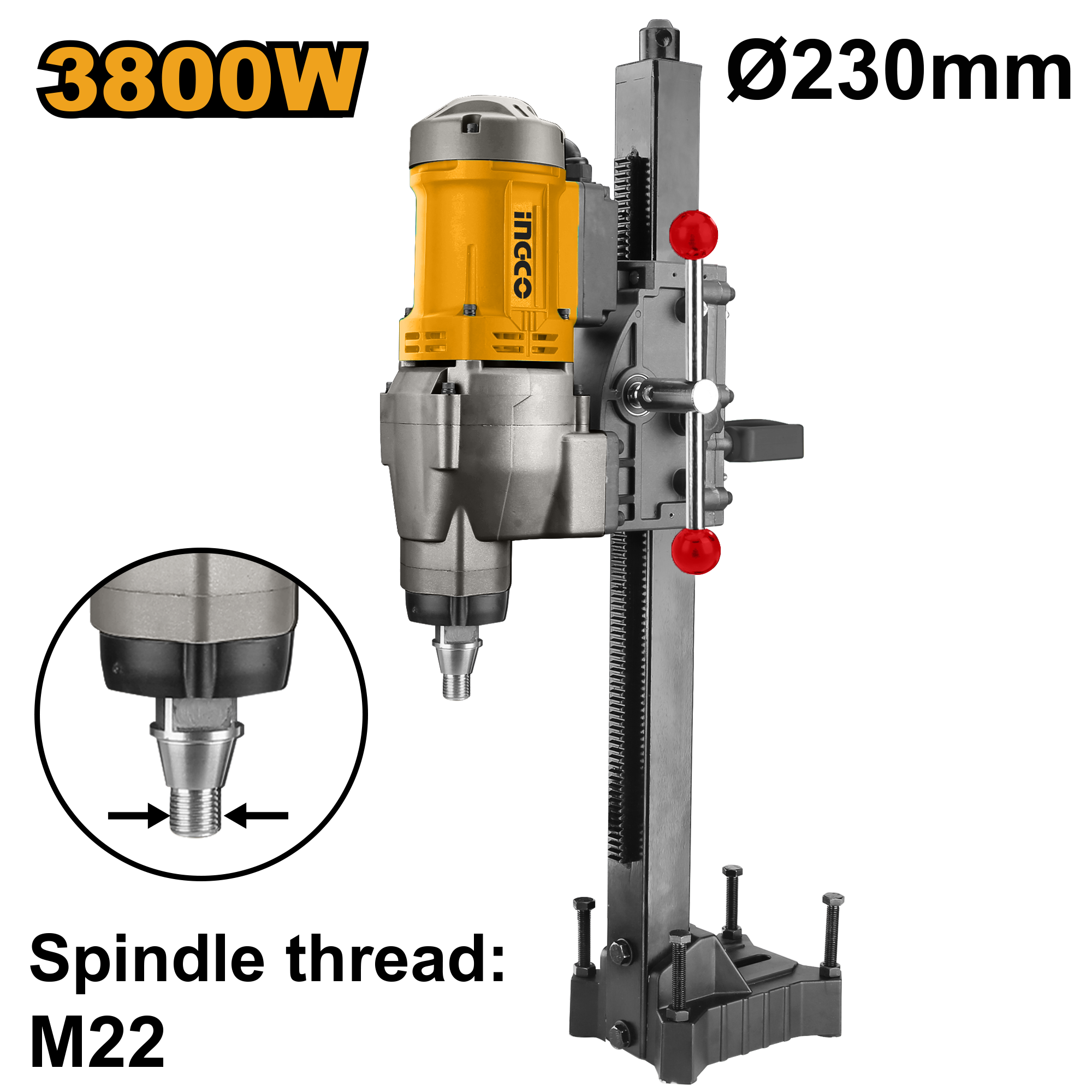 Trupëzë elektrike 3800W INGCO DDM38001
